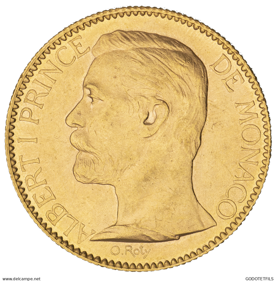 Monaco-100 Francs Or Albert I 1904 Paris - 1819-1922 Honoré V, Charles III, Albert I