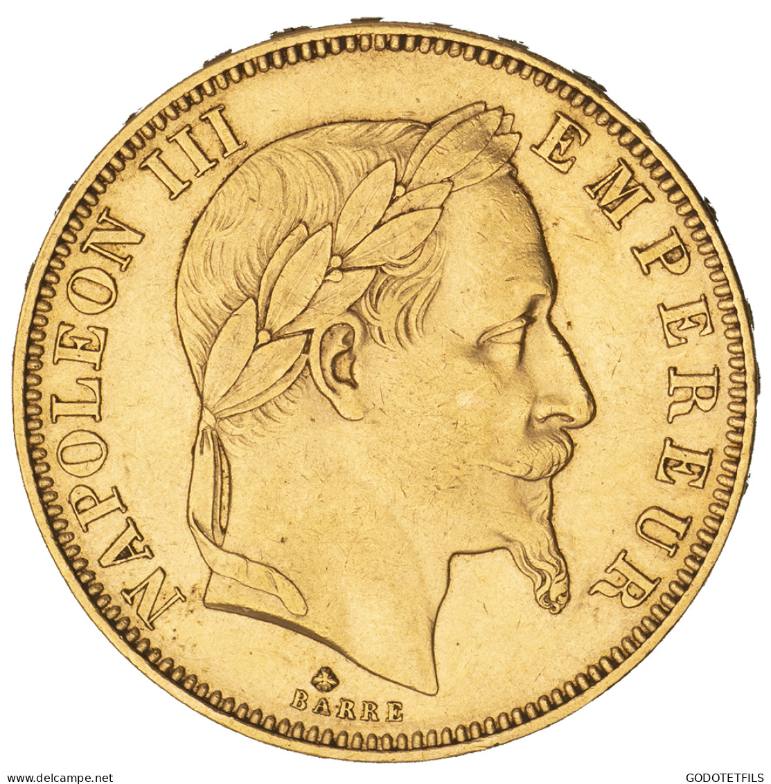 Second-Empire- 50 Francs Napoléon III Tête Laurée 1862 Paris - 50 Francs-or