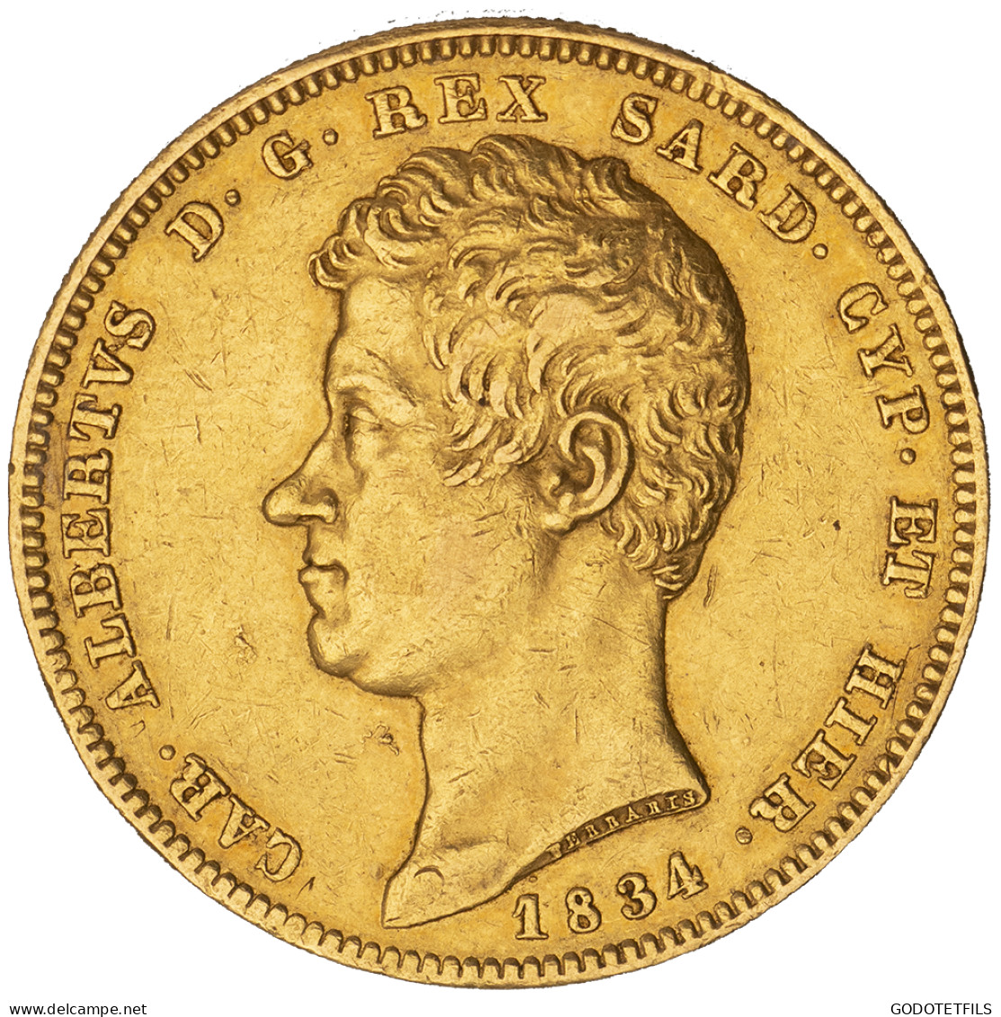 Royaume De Sardaigne-100 Lire Charles-Albert 1834 Gênes - Piemonte-Sardinië- Italiaanse Savoie