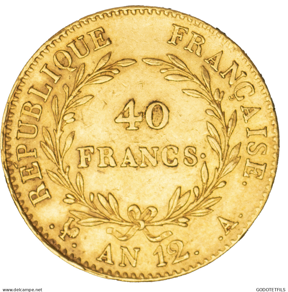 Consulat-Bonaparte Premier Consul- 40 Francs An 12 (1804) Paris - 40 Francs (or)