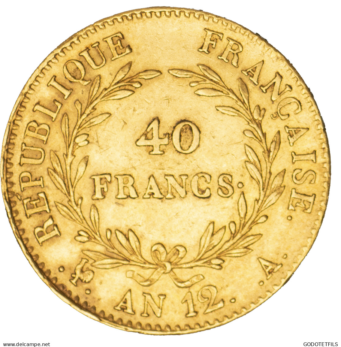 Consulat-Bonaparte Premier Consul- 40 Francs An 12 (1804) Paris - 40 Francs (oro)