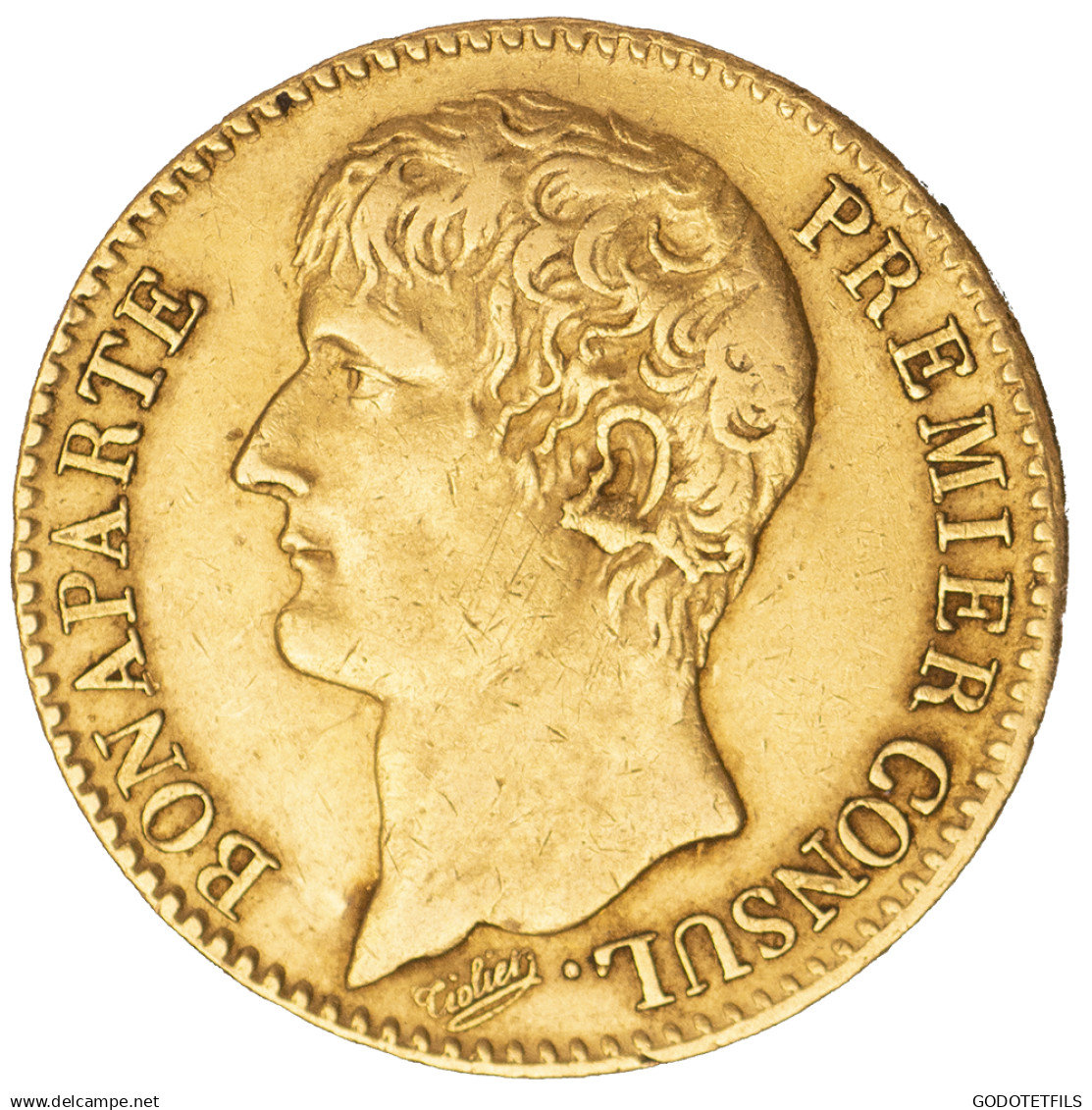 Bonaparte Premier Consul- 40 Francs Napoléon Ier An 11 (1803) Paris - 40 Francs (gold)