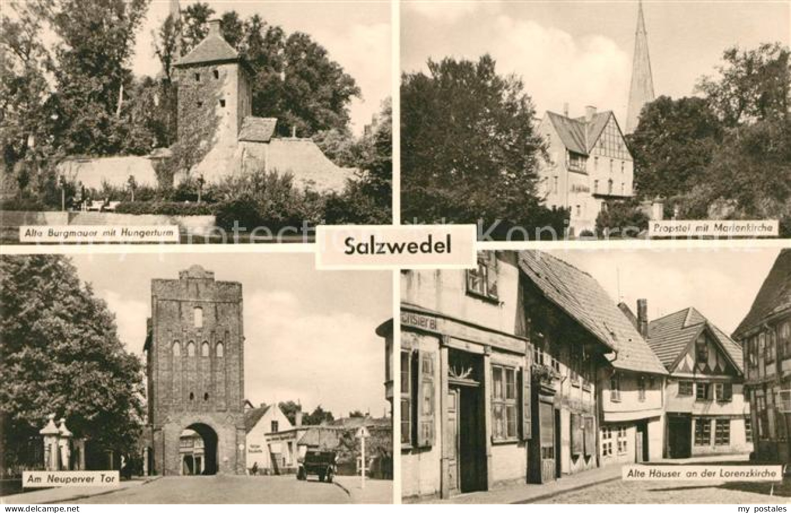 43109849 Salzwedel Alte Burgmauer Mit Hungerturm Propstei Mit Marienkirche Neupe - Salzwedel