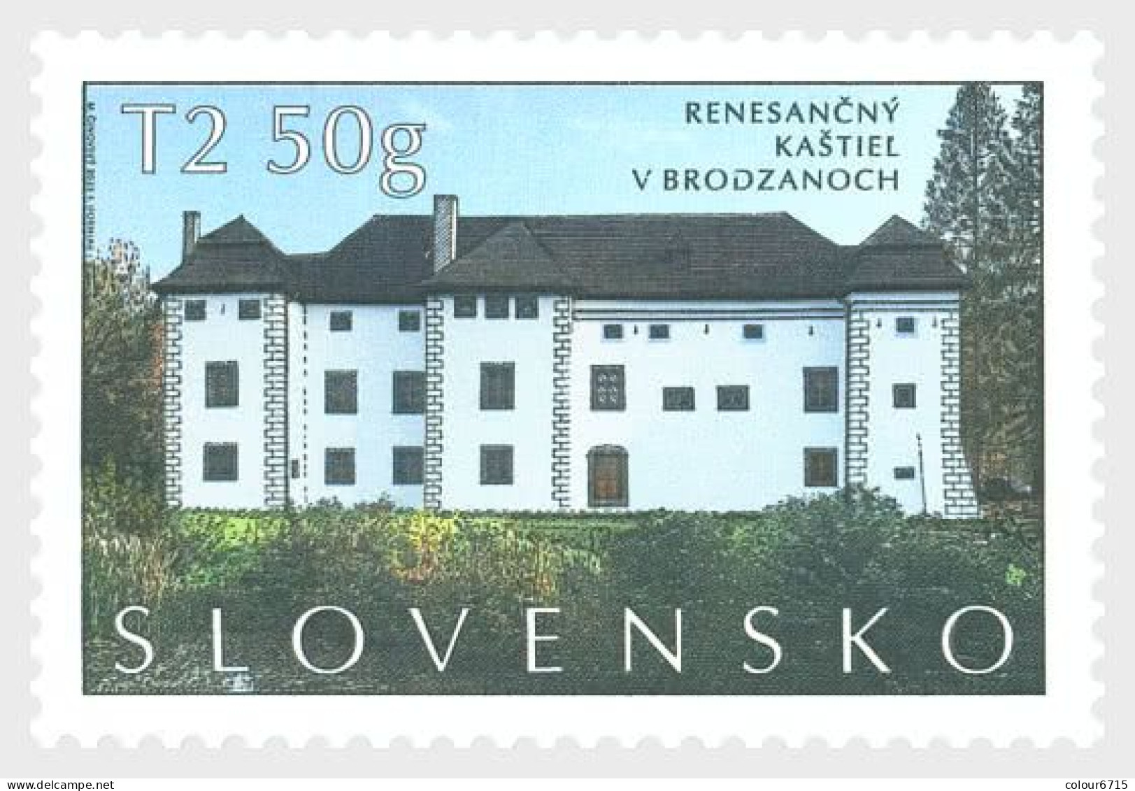 Slovakia 2023 Beauties Of Our Homeland - The Renaissance Manor House In Brodzany Stamp 1v MNH - Unused Stamps