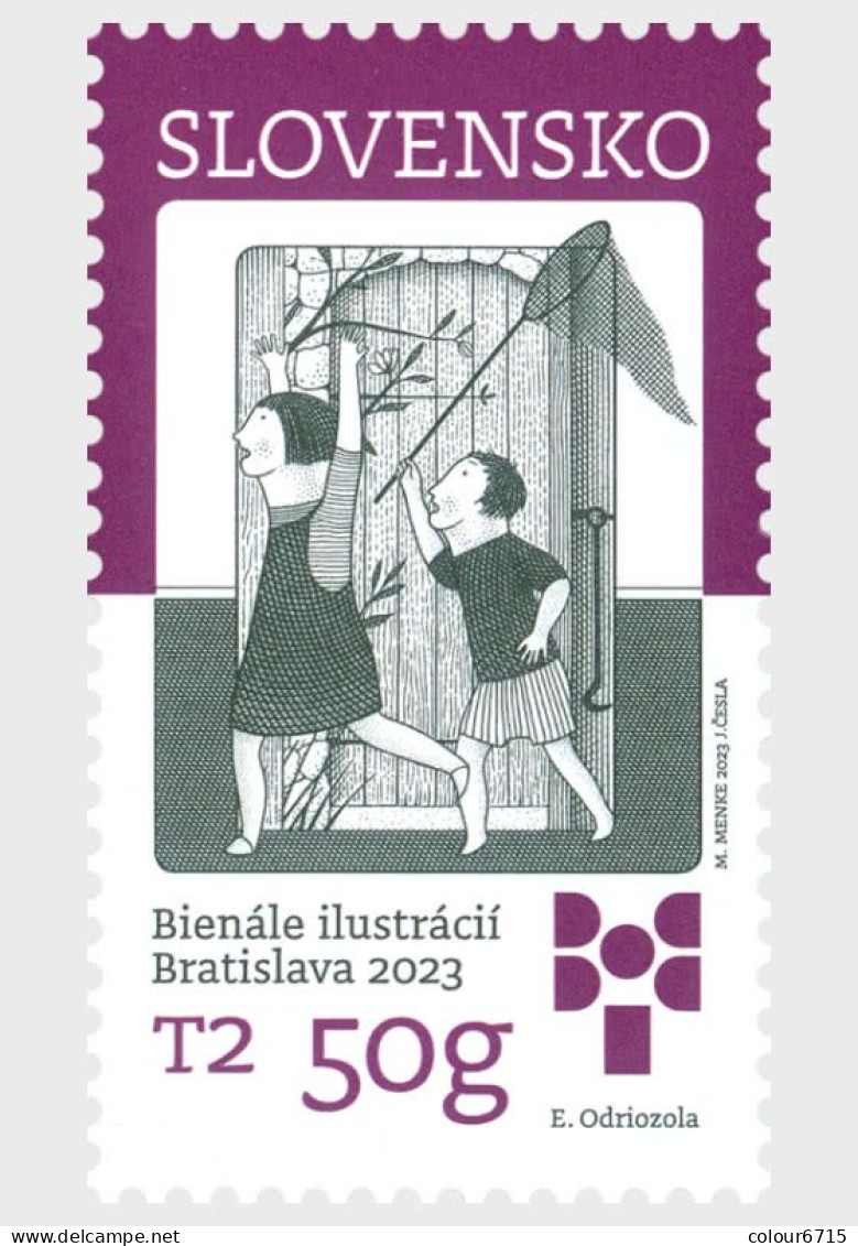 Slovakia 2023 The Biennial Of Illustrations Bratislava Stamp 1v MNH - Nuovi