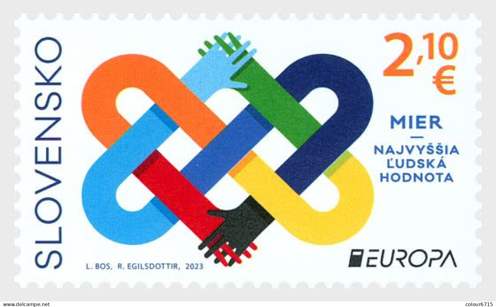 Slovakia 2023 Europa - Peace - The Highest Value Of Humanity Stamp 1v MNH - Ungebraucht