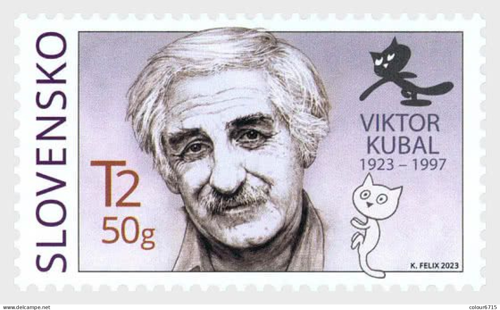 Slovakia 2023 Personalities - Viktor Kubal, The Founder Of Slovak Animated Film Stamp 1v MNH - Nuovi
