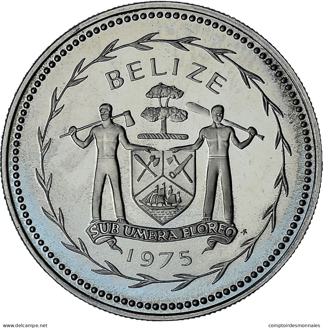 Belize, Elizabeth II, 25 Cents, 1975, Proof, SPL+, Du Cupronickel, KM:49 - Belize