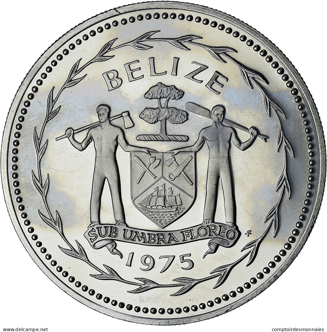 Belize, Elizabeth II, 10 Dollars, 1975, Proof, SPL+, Du Cupronickel, KM:45 - Belize