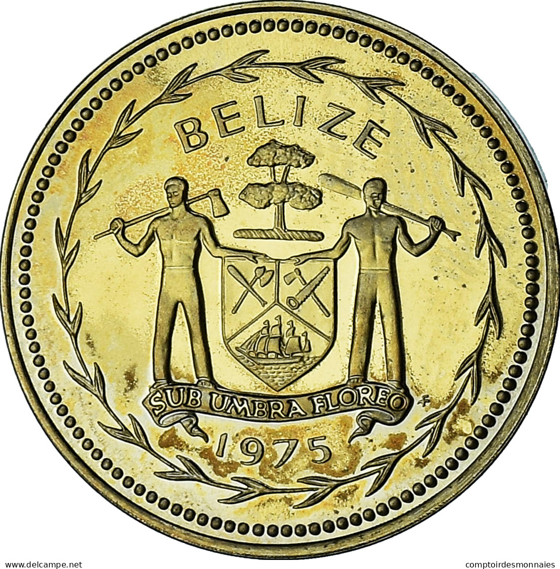 Belize, Elizabeth II, 5 Cents, 1975, Proof, SPL+, Nickel-Cuivre, KM:47 - Belize