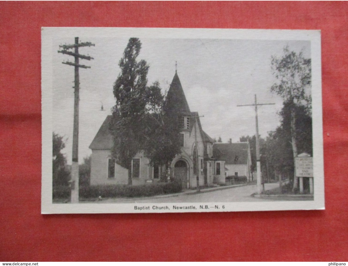 Baptist Church. Newcastle.  New Brunswick      Ref 6266 - Andere & Zonder Classificatie