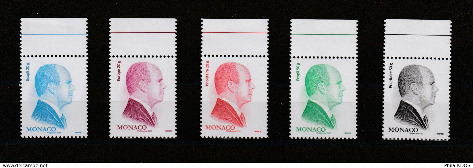 2012 " ALBERT II, PRINCE DE MONACO " Sur Série Neuve ** MNH N° YT 2851 à 2855. A Saisir !!! - Unused Stamps