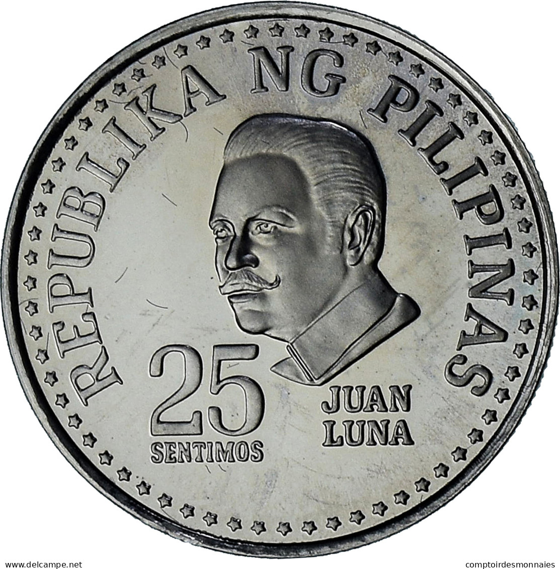 Philippines, 25 Sentimos, 1975, Proof, FDC, Du Cupronickel, KM:208 - Filippine