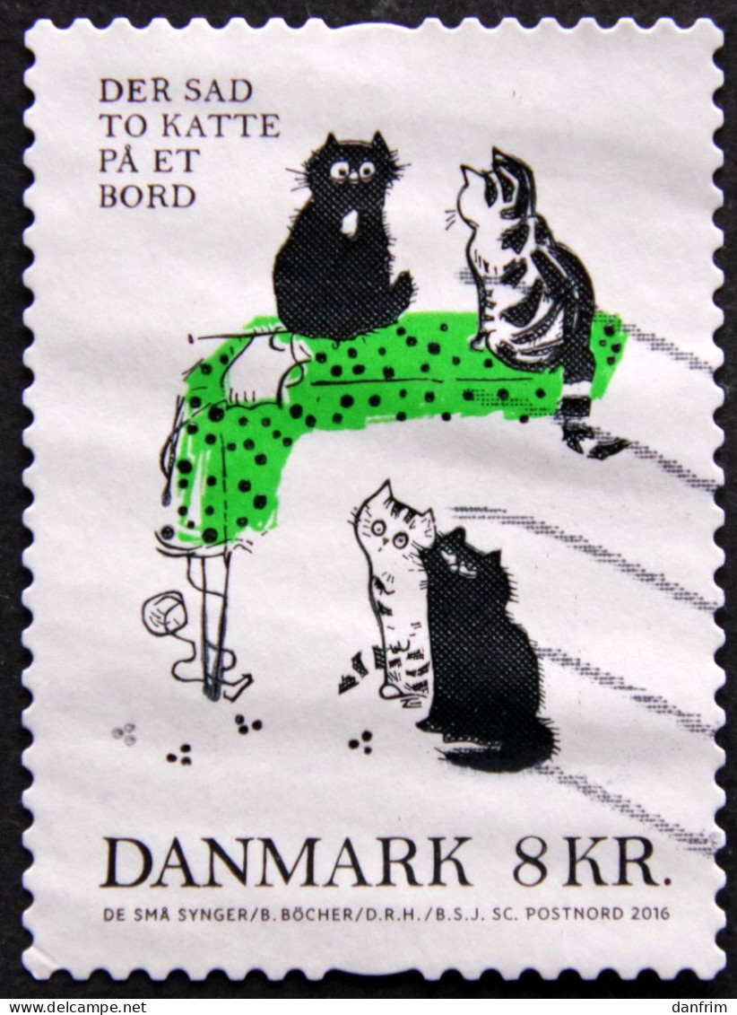 Denmark 2016     Children's Songs Children Kids Cats   MINR.1888  ( Lot  B 2157  ) - Usado