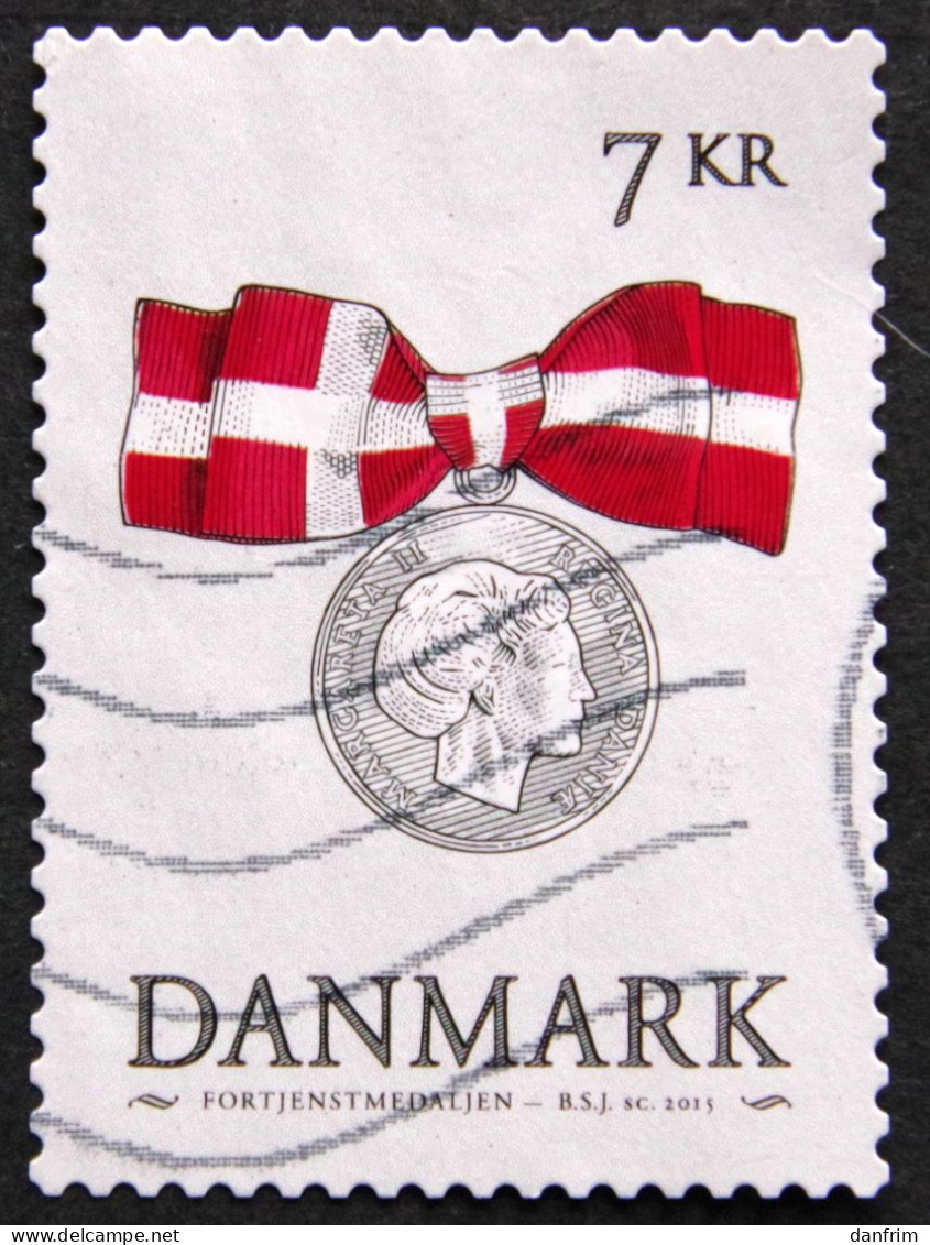 Denmark 2015   Royal Medail.   Minr.1827  ( O)    ( Lot  B 2158  ) - Usati