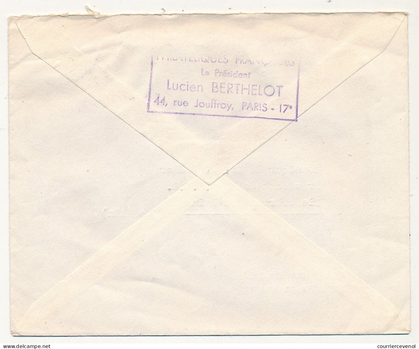 FRANCE - Env. Affr. Composé 12F Le Verrier + 15F Foucault - OMEC Paris XVII - 1955 - Briefe U. Dokumente