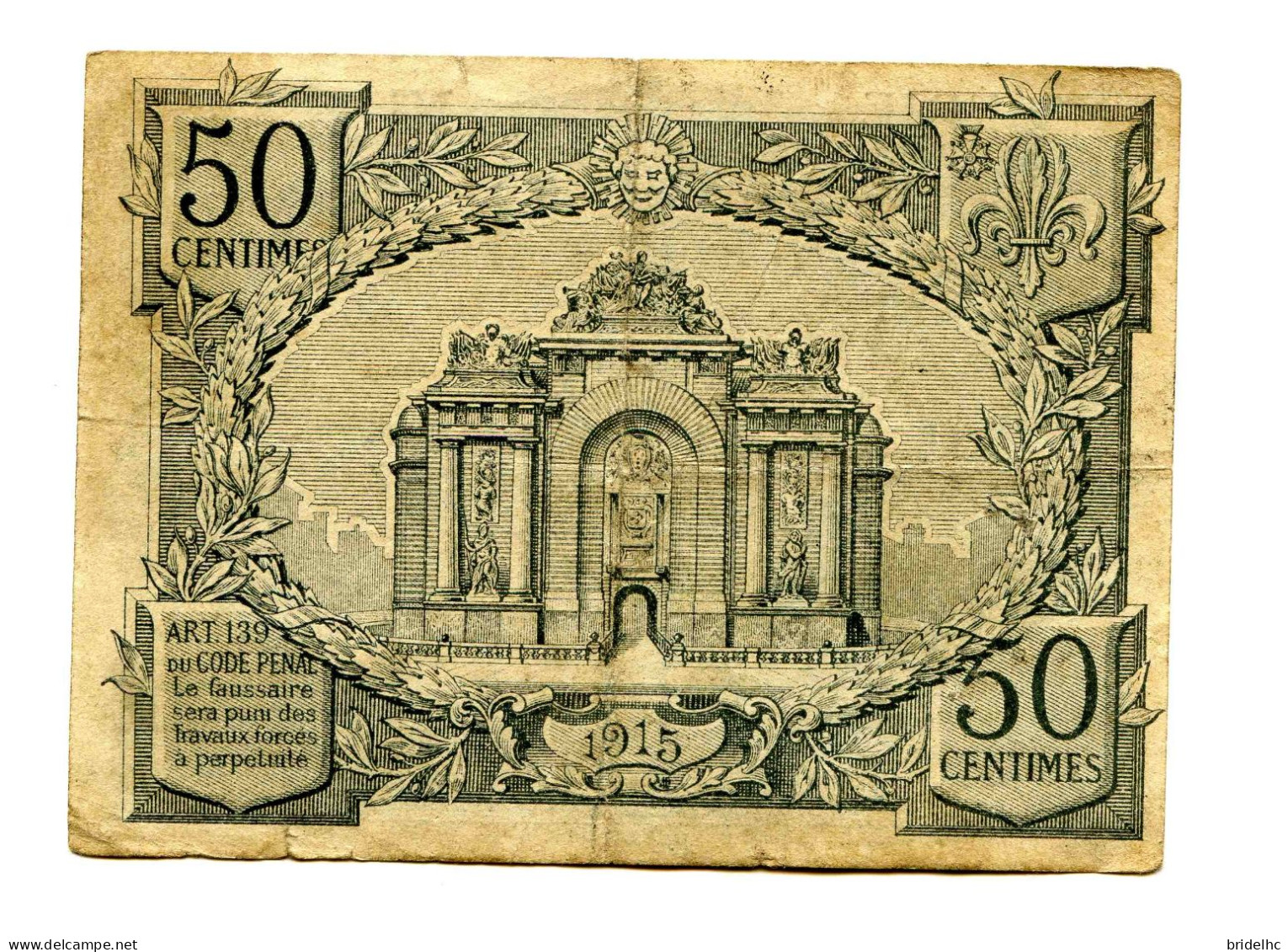 50 Centimes Banque D'Émission De Lille - Notgeld