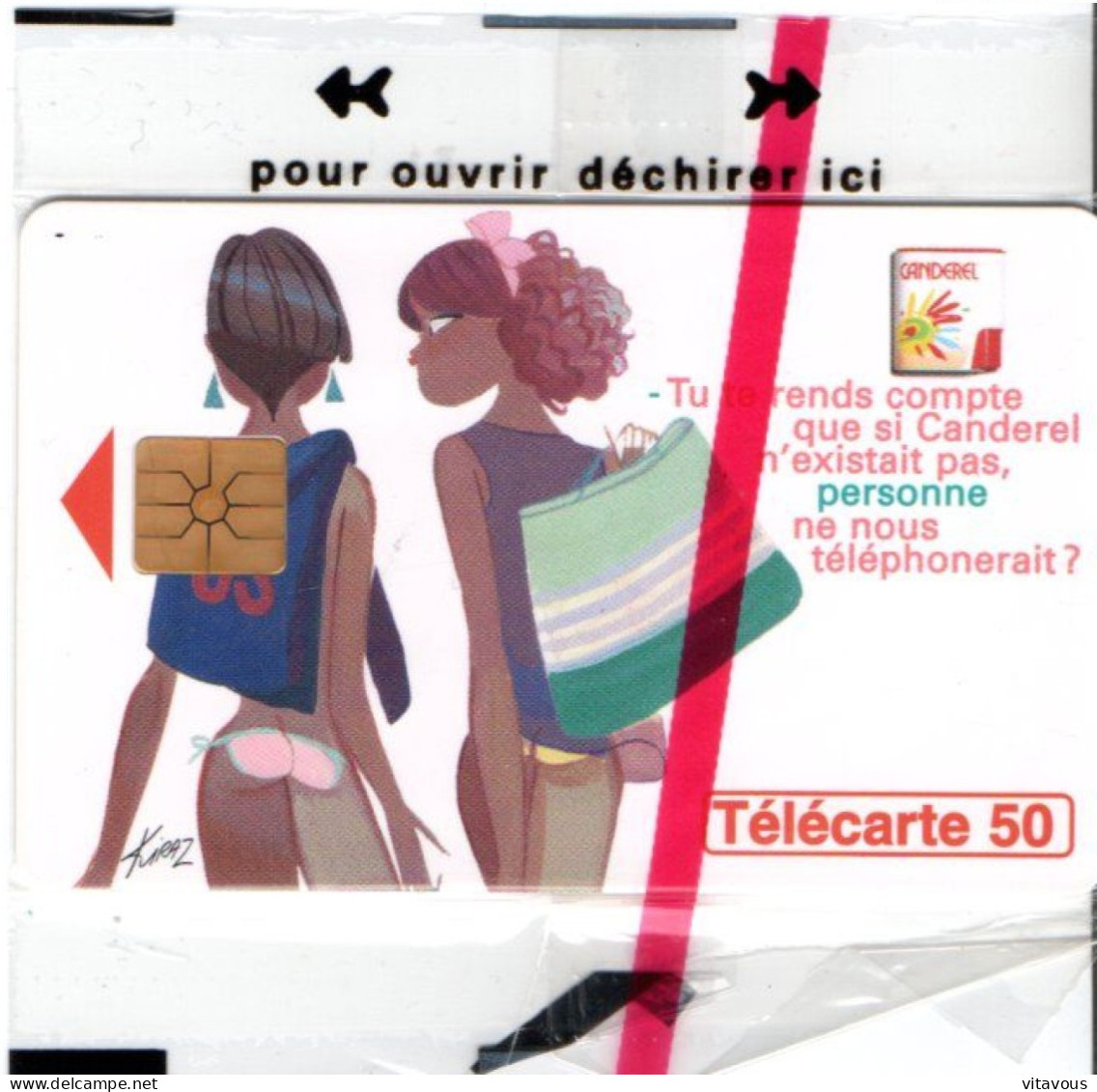 En 1251 CANDEREL 1 VERTE Sucre  Télécarte FRANCE 50 Unités NSB Phonecard  (F 112) - 50 Units
