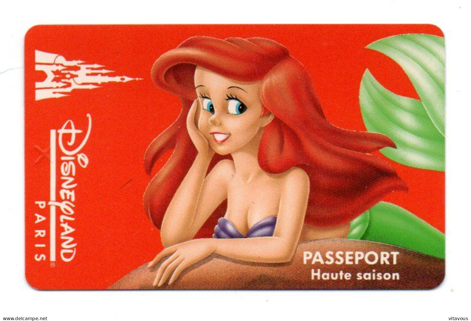 Passeport Disney Disneyland  PARIS France Card  (F 116) - Passaporti  Disney