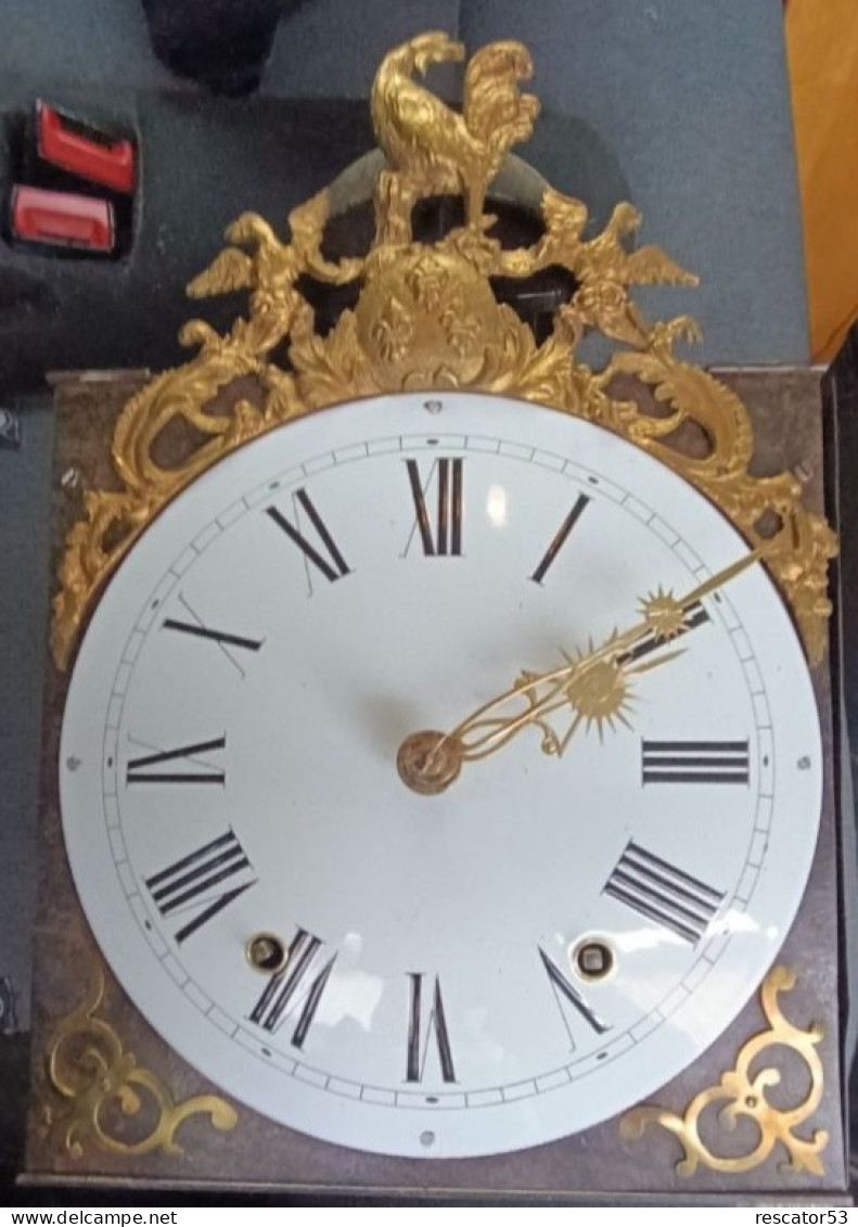 Ancienne Horloge XVIII échappement Arrière 2 Marteaux - Wanduhren