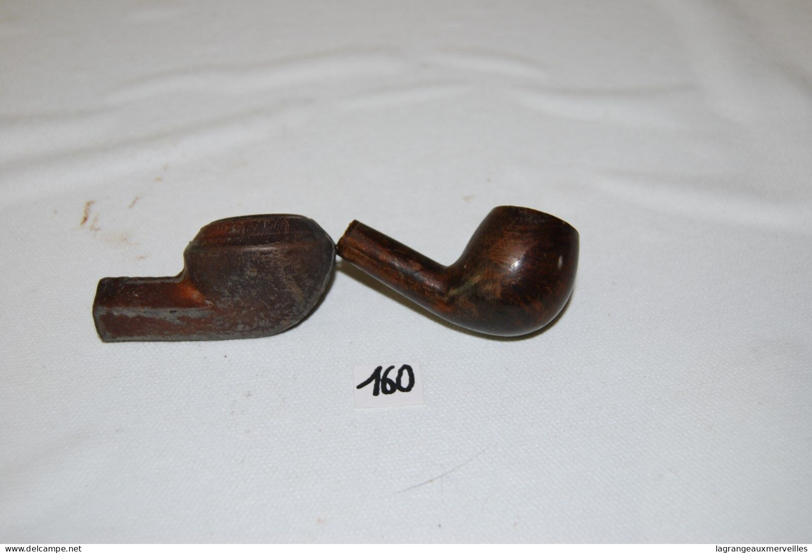 C160 2 Anciens Embouts De Pipe - Pipe In Bruyère