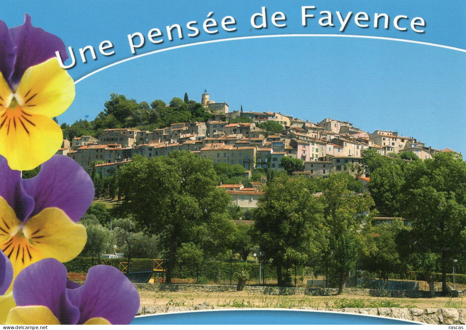 CPM - F - VAR - UNE PENSEE DE FAYENCE - - Fayence