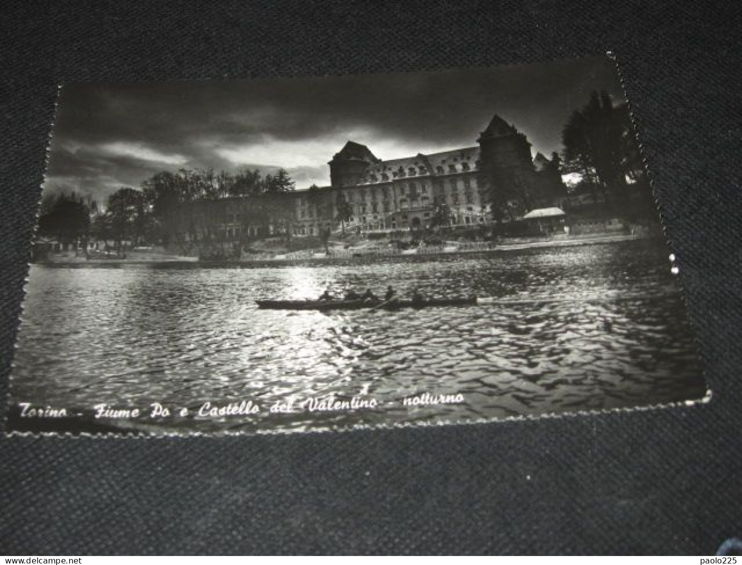 TORINO 1955 - FIUME PO E CASTELLO DEL VALENTINO BN VG      DATE UN'OCCHIATA!!! - Castello Del Valentino