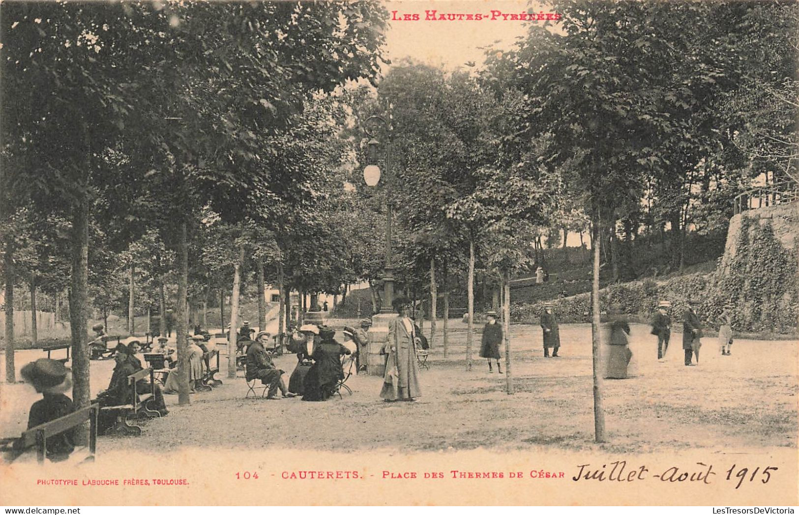 FRANCE - Cauterets - Place Des Thermes De César - Carte Postale Ancienne - Cauterets