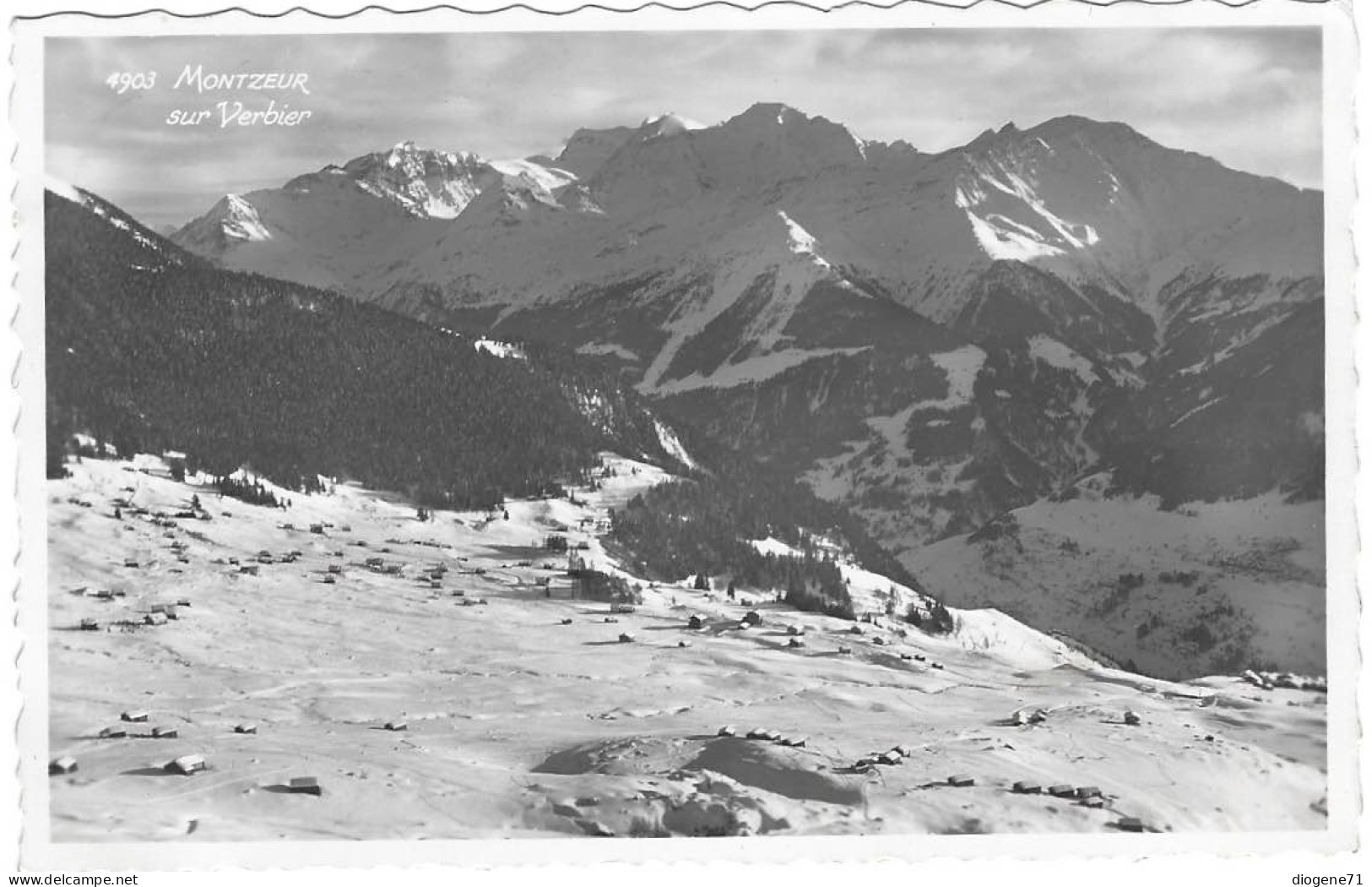 Montzeur Sur Verbier 1944 - Bagnes