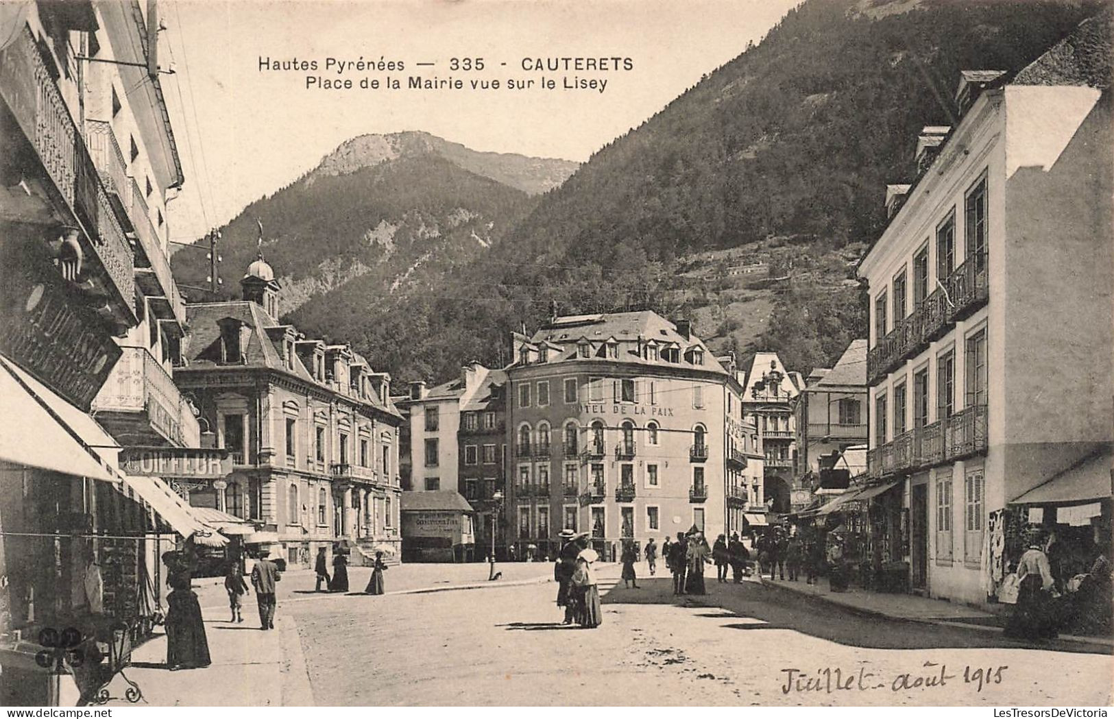FRANCE - Cauterets - Place De La Mairie Vue Sur Le Lisey - Carte Postale Ancienne - Cauterets