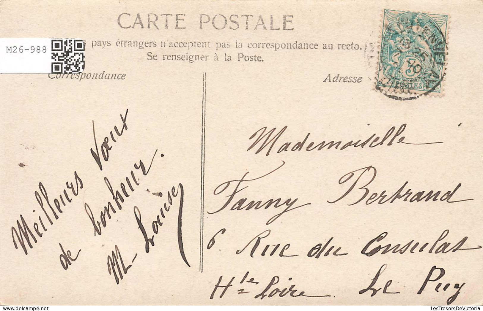 FÊTES ET VOEUX - Bonne Fête - Fanny - Colorisé - Carte Postale Ancienne - Altri & Non Classificati