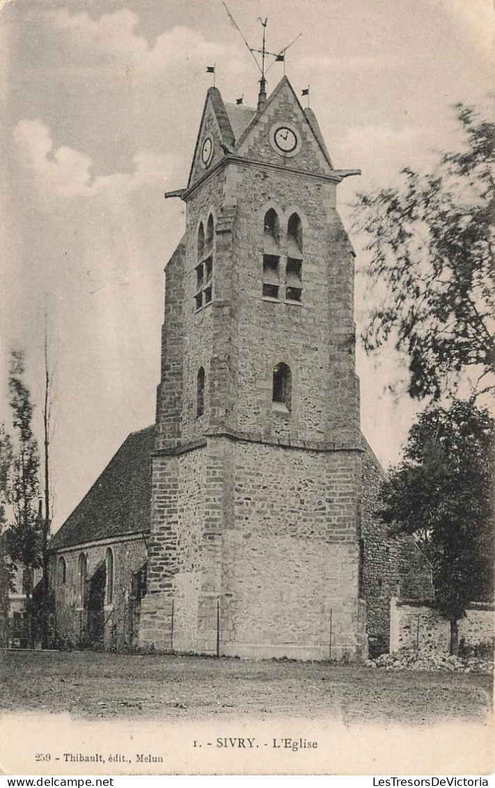 France - L'eglise - Thibault édit Melun - Carte Postale Ancienne - Other & Unclassified