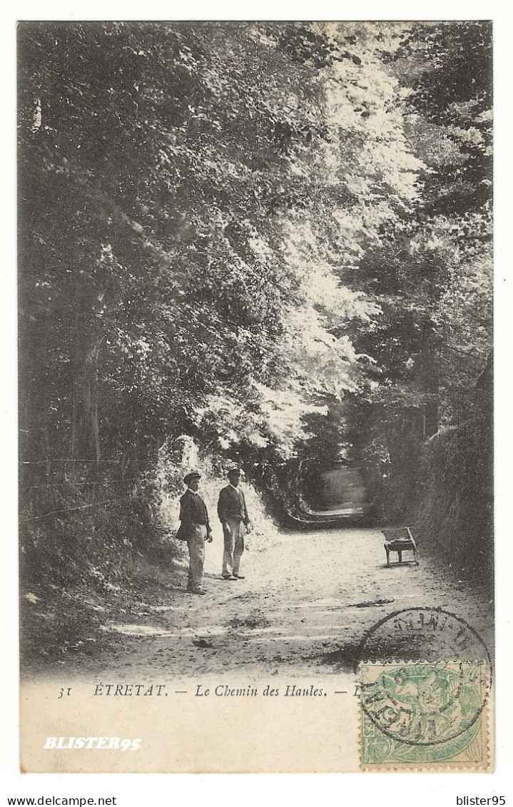 Etretat (76) , Le Chemin Des Haules , Envoyée 1906 - Etretat