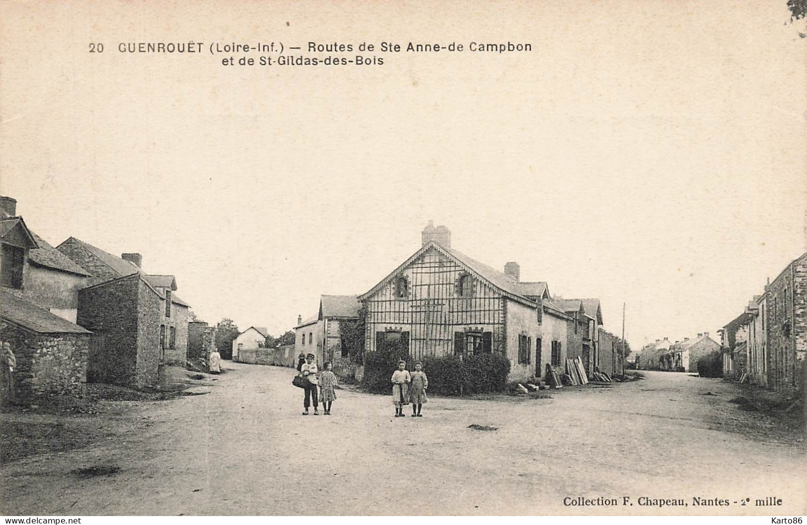 Guenrouet * Routes De Ste Anne De Campbon Et De St Gildas Des Bois * Enfants Villageois - Guenrouet