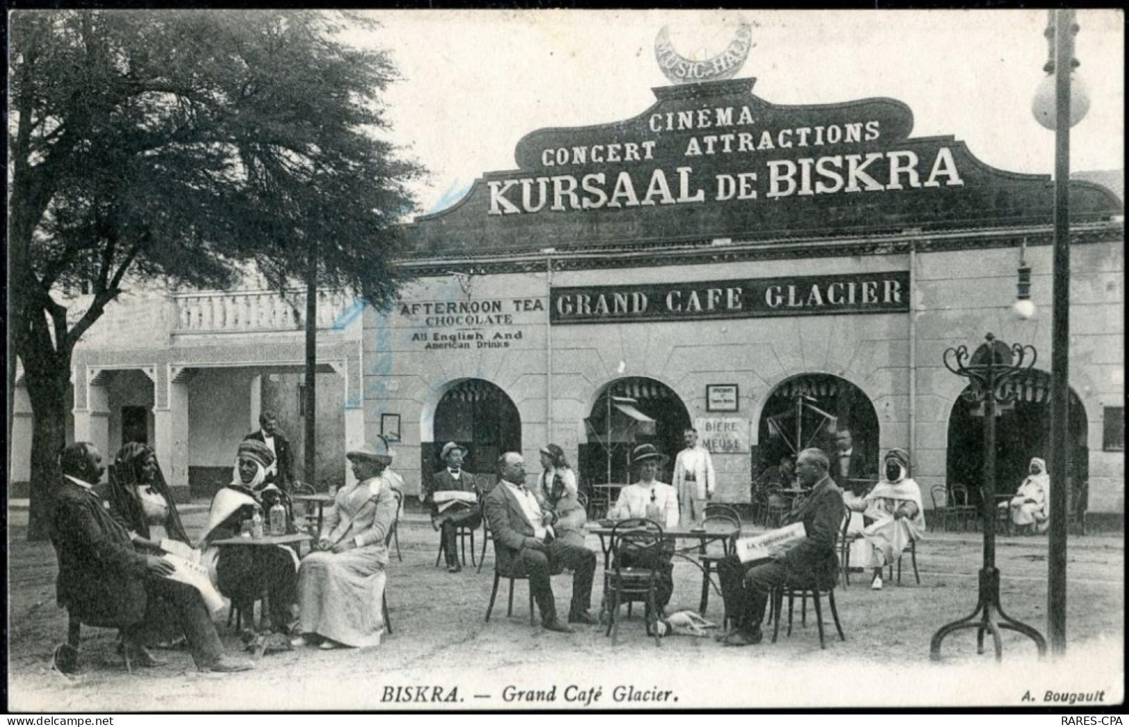 BISKRA - Grand Café Glacier - TTB / RARE - Biskra