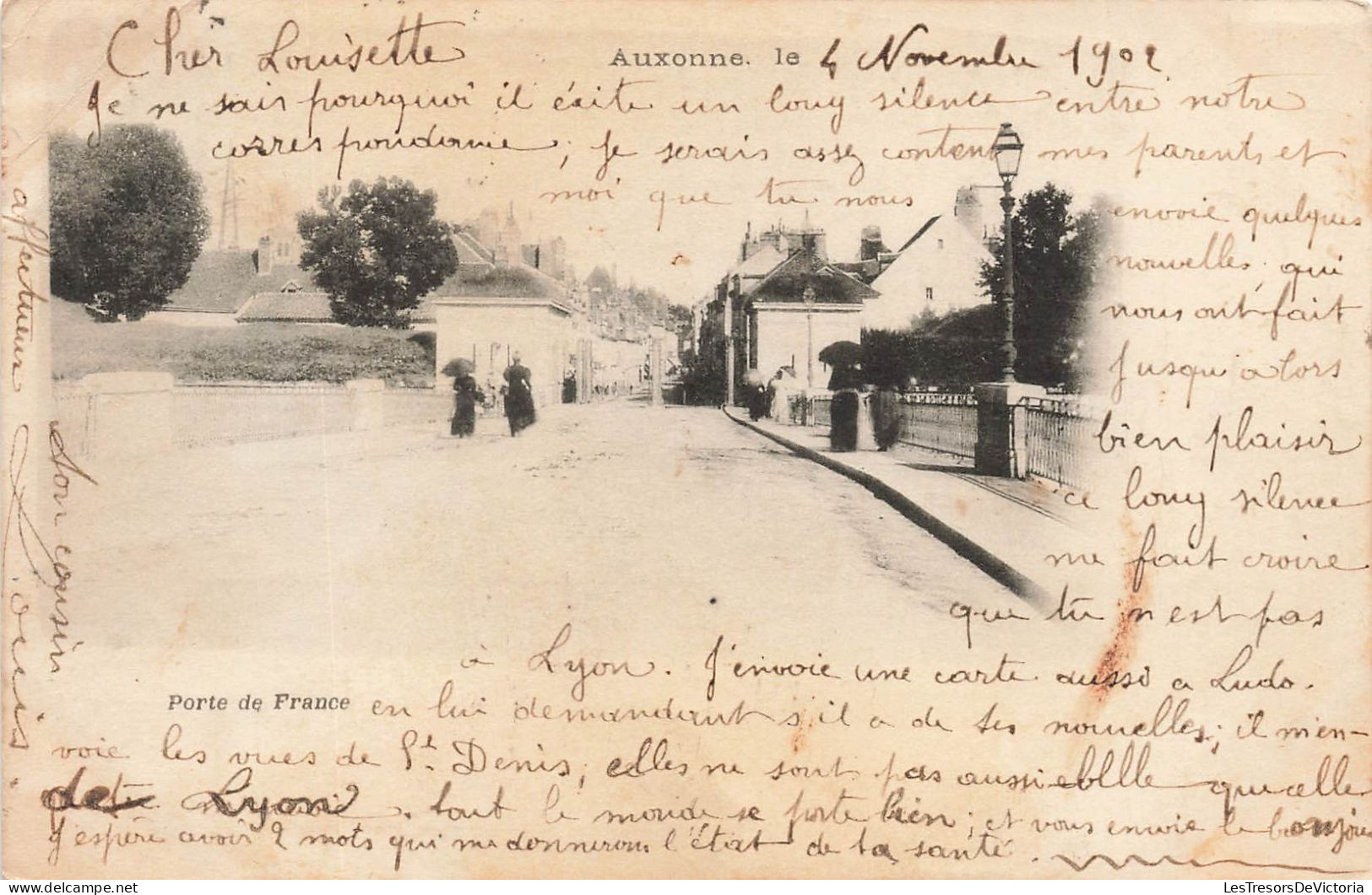 FRANCE - Auxonne - Porte De France - Animé - Carte Postale Ancienne - Auxonne