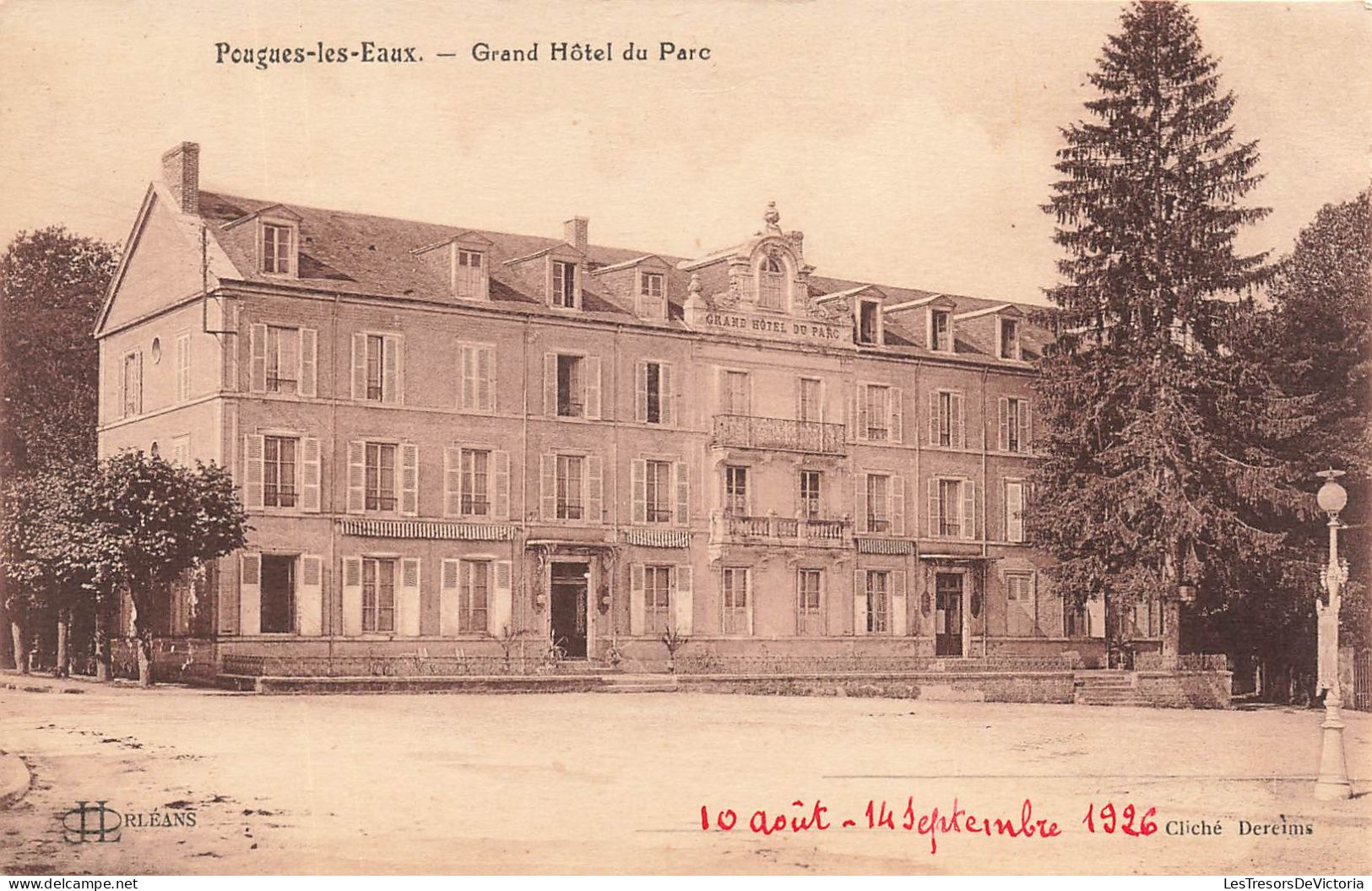 FRANCE - Pougues Les Eaux - Grand Hôtel Du Parc - Carte Postale Ancienne - Pougues Les Eaux