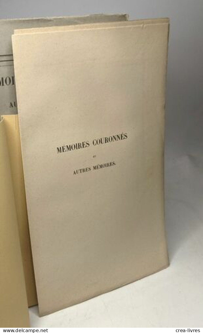 Sur Le Glycogène Chez Les Basidiomycètes / Mémoires Couronnés Et Autres Mémoires 2e Fasicule TOME XXXVII - Non Classés