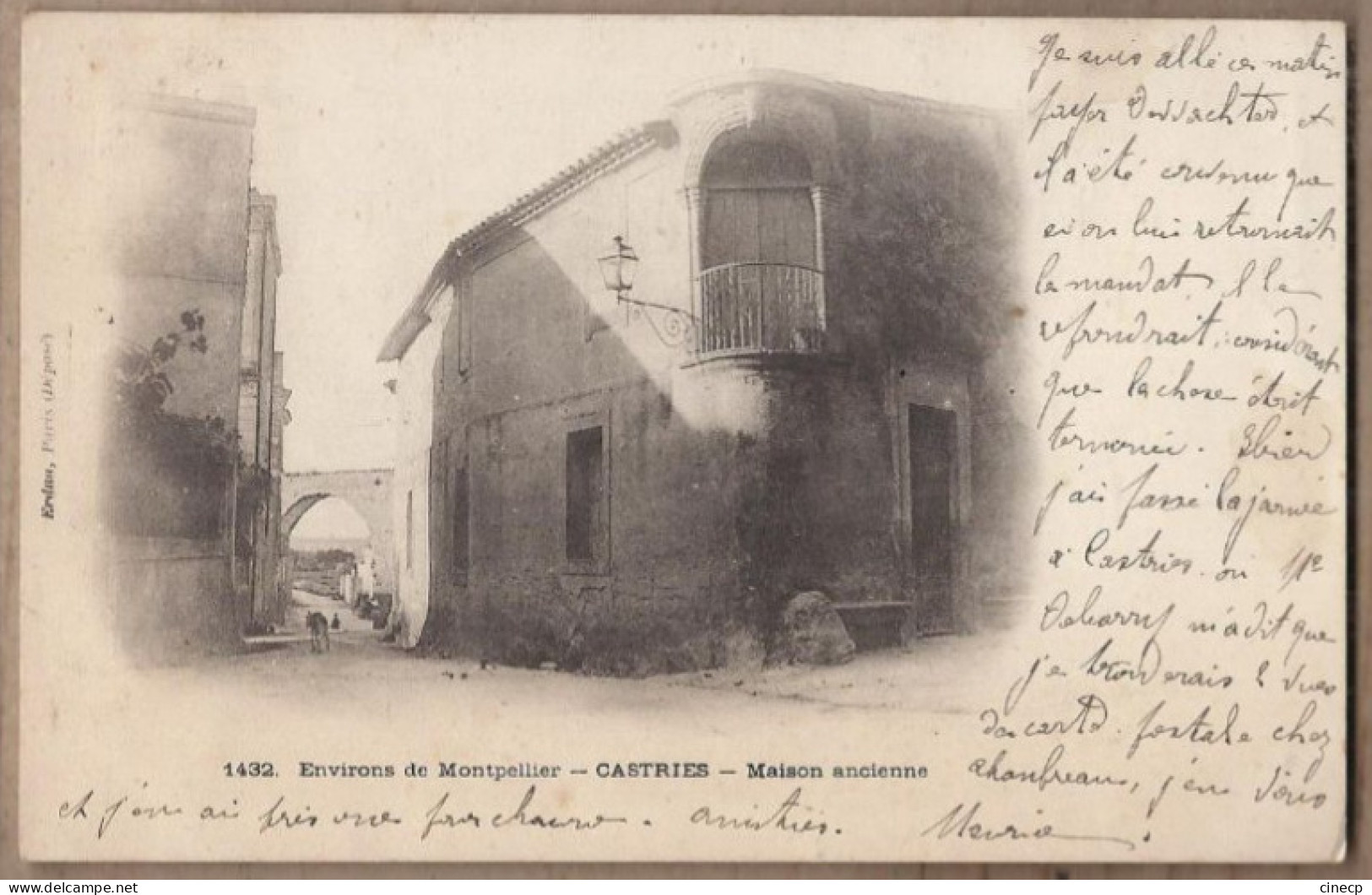 CPA 34 - CASTRIES - Environs De MONTPELLIER - Maison Ancienne - TB PLAN CENTRE VILLAGE Petite Rue 1903 - Castries