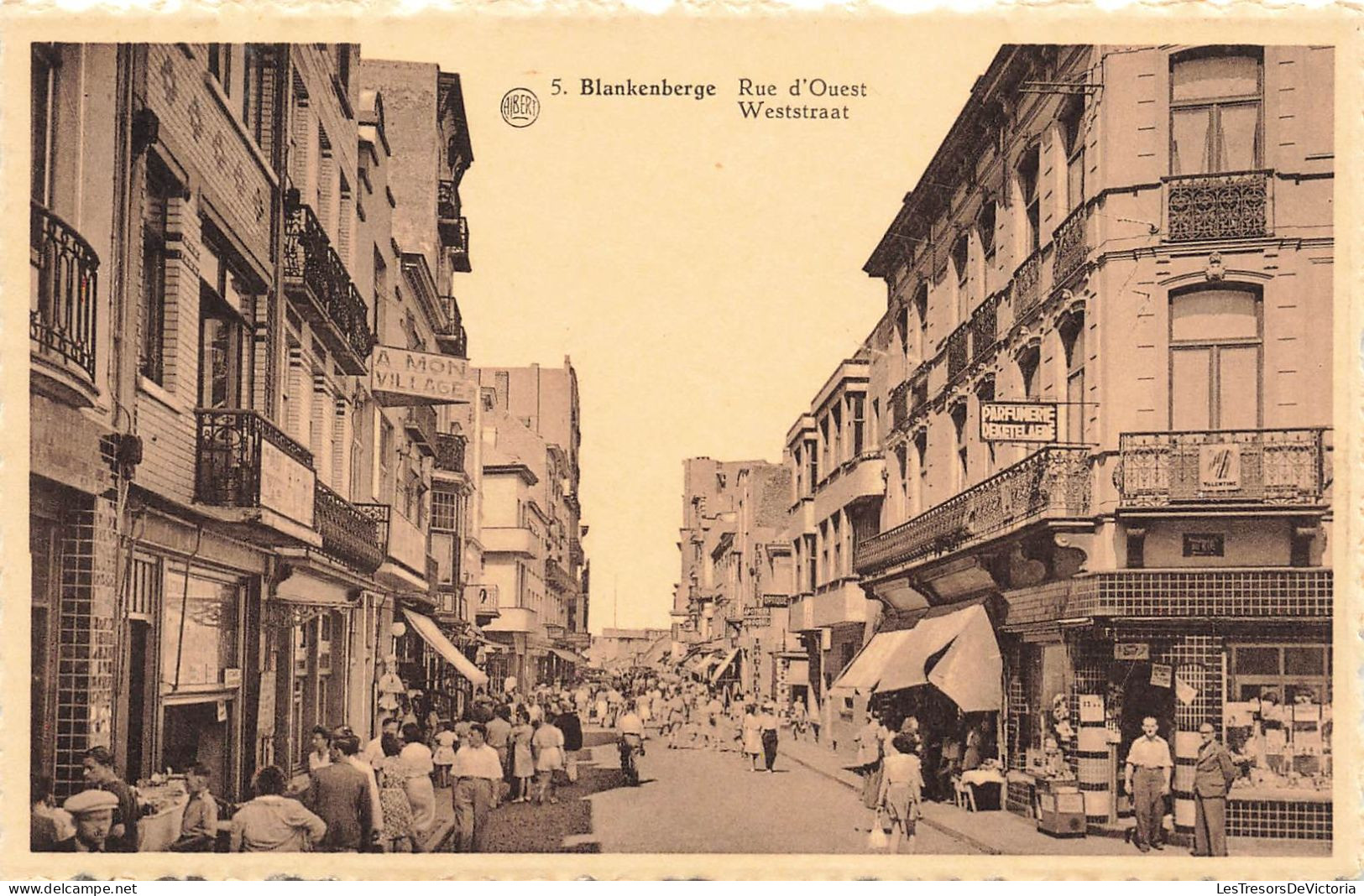 BELGIQUE - Blankenberghe - Rue D'Ouest - Albert - Animé - Carte Postale - Blankenberge