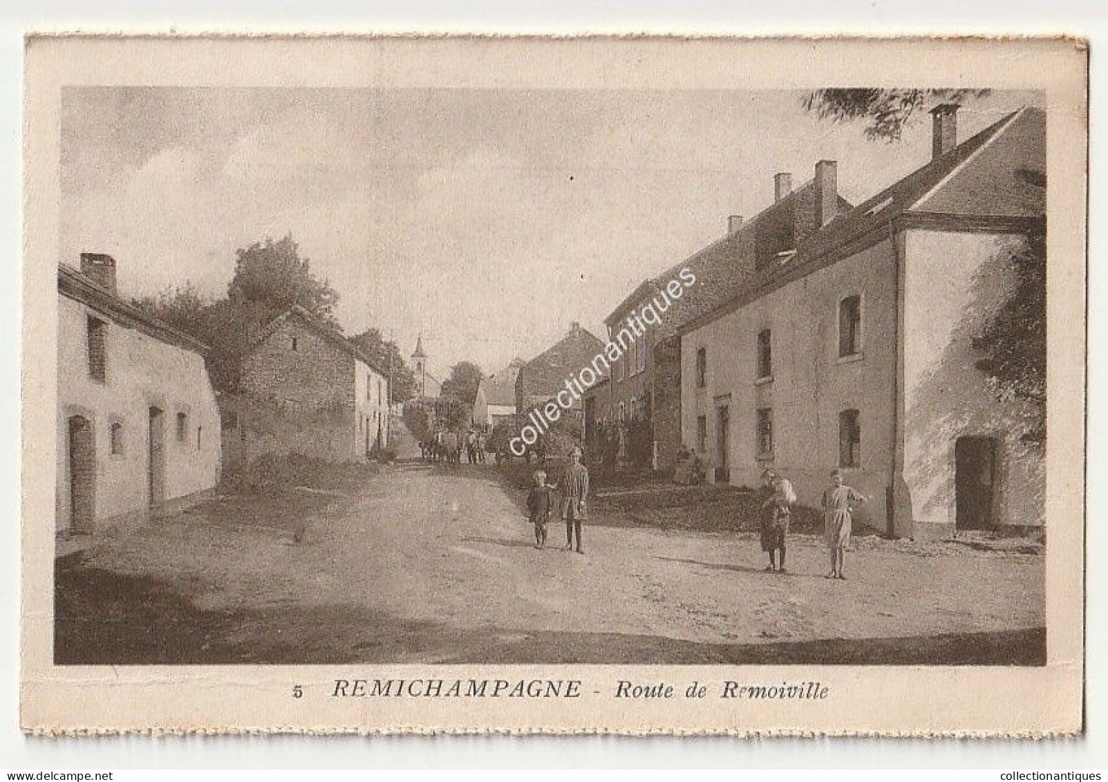 CPA Remichampagne - Route De Remoiville  - Non Circulée - Divisée - Phototypie Moderne Bruxelles - Vaux-sur-Sûre