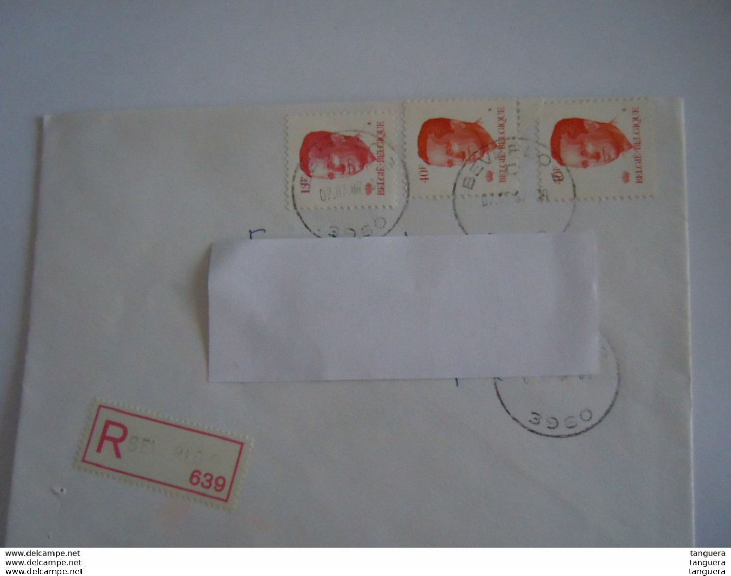 België Belgique Brief Lettre Recommandée Velghe 1987 Beverlo 2 - Antwerpen - 1981-1990 Velghe