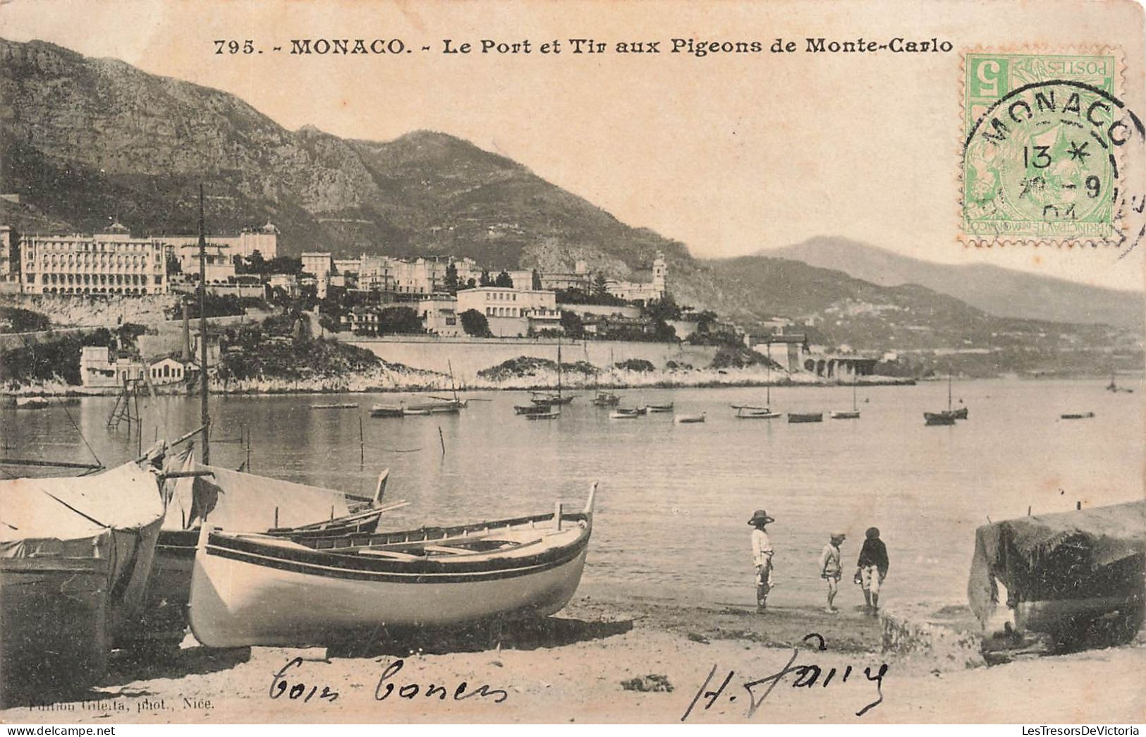 MONACO - Le Port Et Tir Aux Pigeons De Monte Carlo - Carte Postale Ancienne - Monte-Carlo