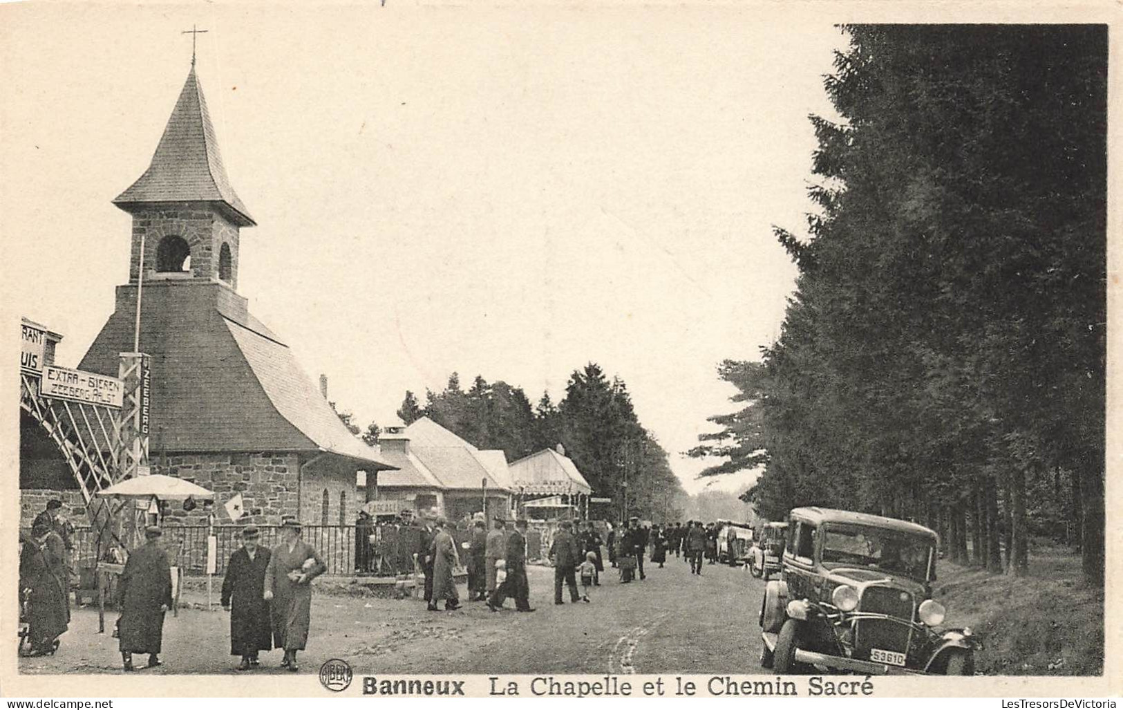 BELGIQUE - Sprimont - Banneux - La Chapelle Et Le Chemin Sacré - Animé - Carte Postale Ancienne - Sprimont