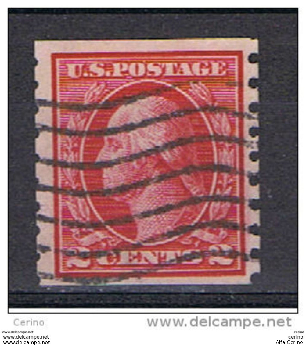 U.S.A.:  1900/09  G. WASHINGTON  -  2 C. USED  STAMP  -  D. 8 1/2  VERTICAL  -  YV/TELL. 168 - Coils & Coil Singles