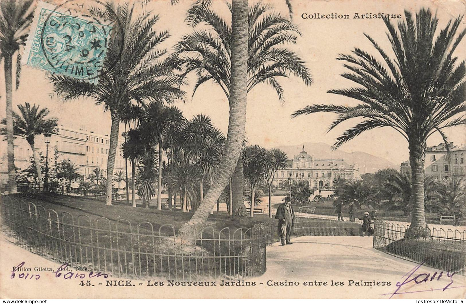FRANCE - Nice - Les Nouveaux Jardins - Casino Entre Les Palmiers - Carte Postale Ancienne - Sonstige & Ohne Zuordnung