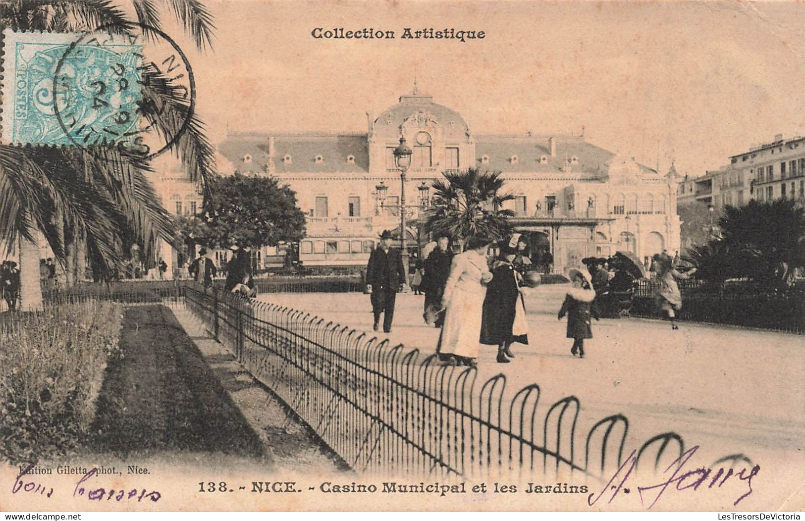 FRANCE - Nice - Casino Municipal Et Les Jardins - Carte Postale Ancienne - Sonstige & Ohne Zuordnung