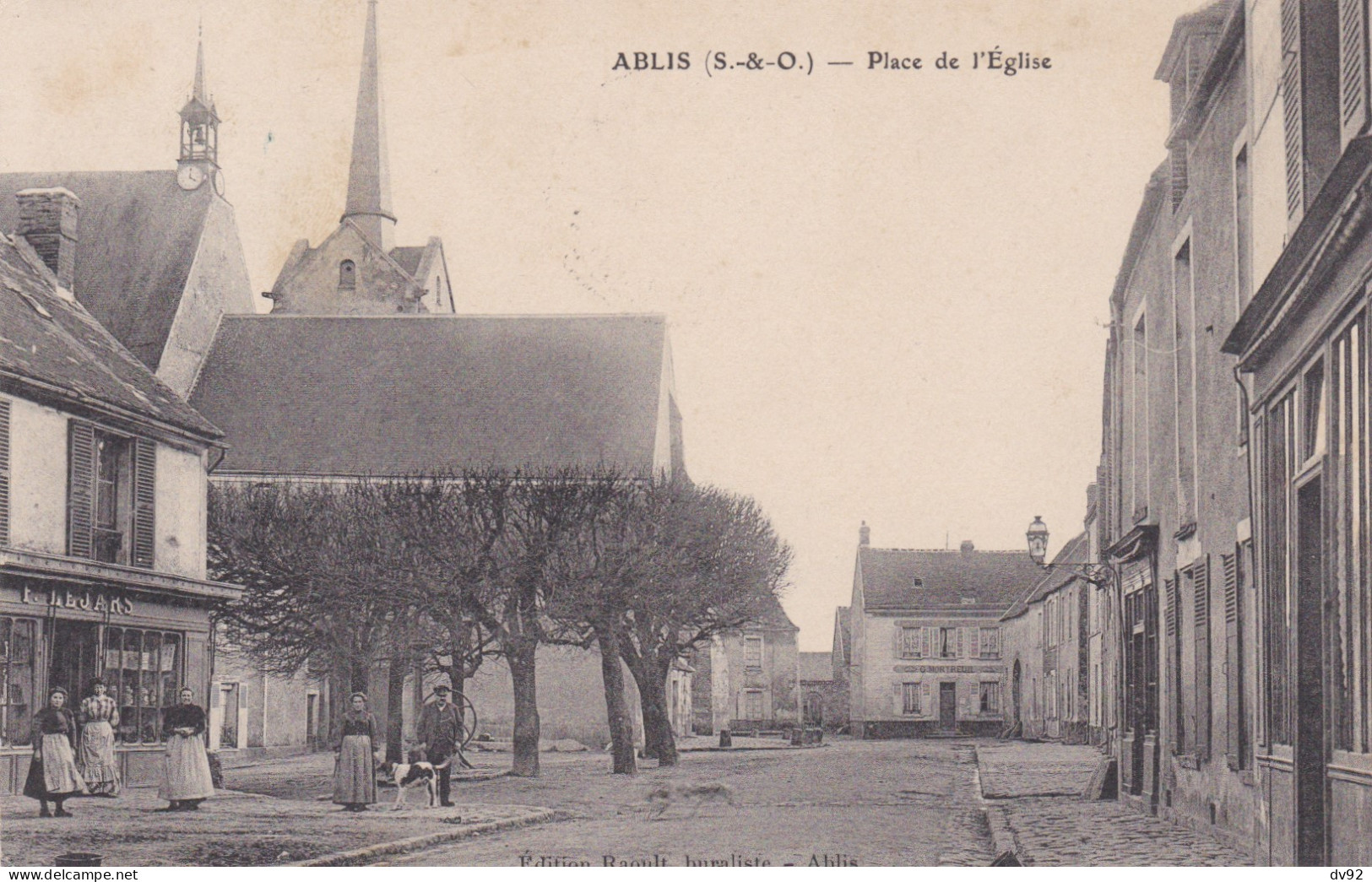 YVELINES ABLIS PLACE DE L EGLISE - Ablis