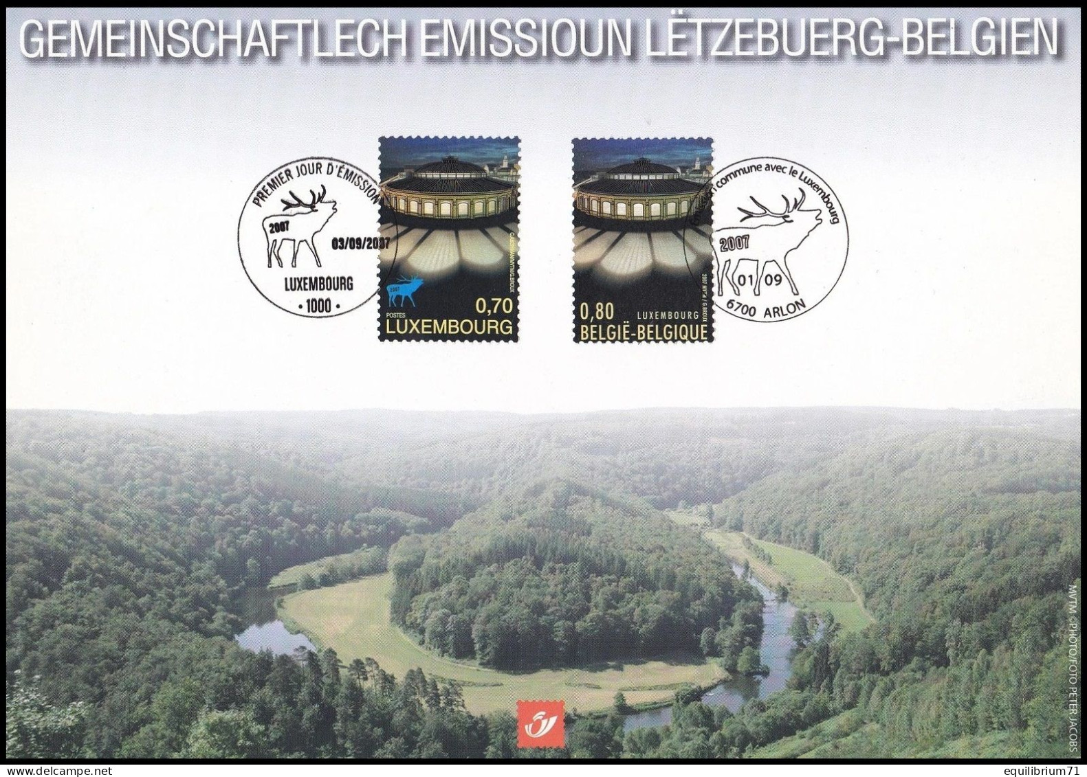 2579° CS/HK - Émission Commune Avec Le Luxembourg / Gemeenschappelijke Uitgifte Met Luxemburg - Cartoline Commemorative - Emissioni Congiunte [HK]