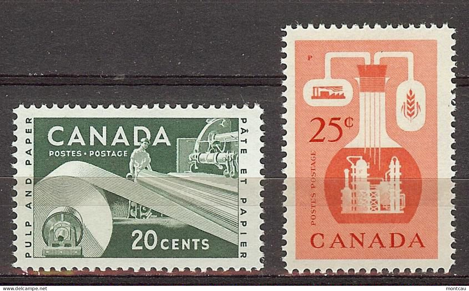 Canada 1956. Industrias . Sc=362-63 (**) - Ongebruikt